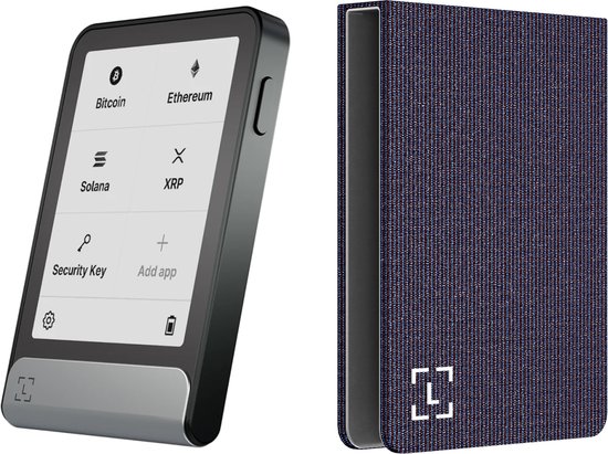 Ledger Flex + Magnet Folio Party Aubergine - Voordeelbundel - Hardware Wallet set - Magnetische case