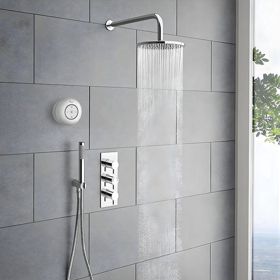 DD Douchespeaker - Douche Radio met Bluetooth - Waterdichte Speaker - Ingebouwde Microfoon - Met Zuignap - Wit - Oplaadbaar van Merkloos — afbeelding 2