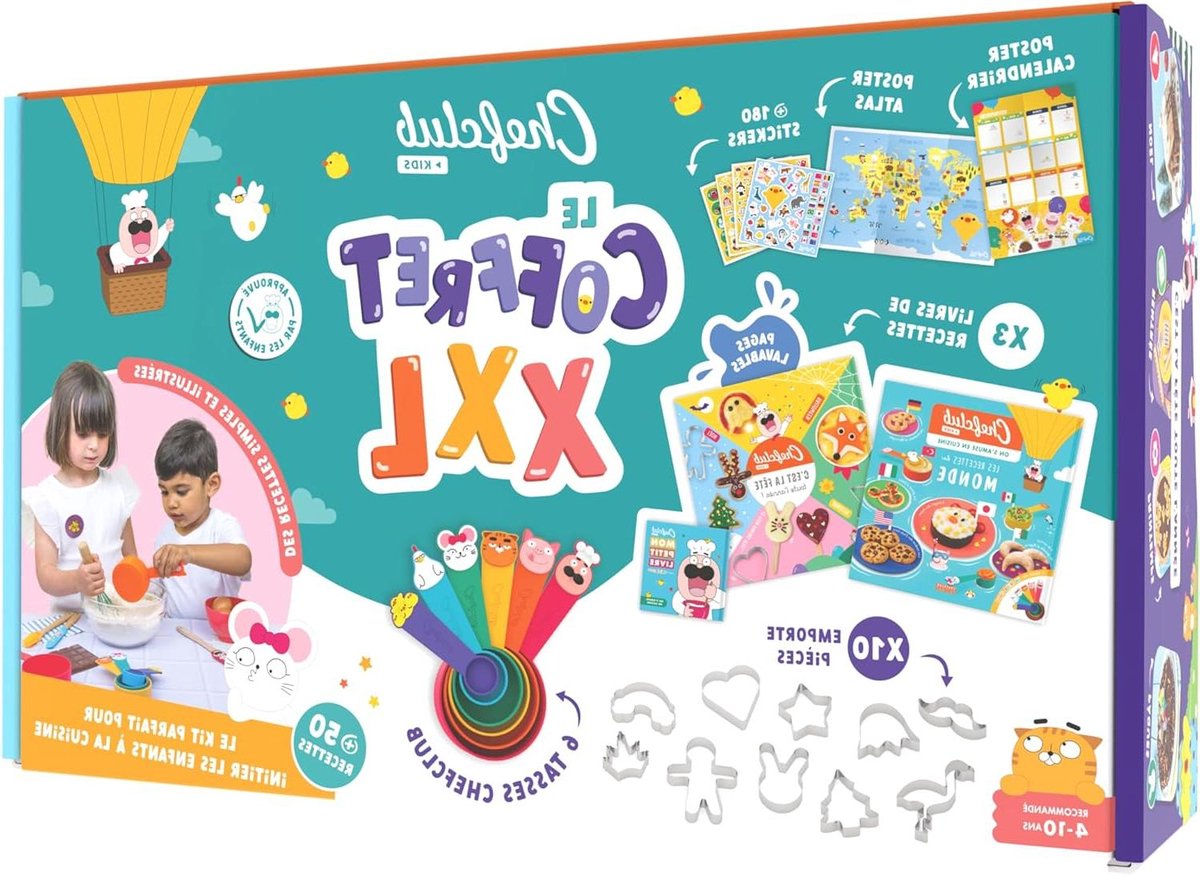Kookboek en maatbekers voor kinderen - XXL set met recepten
