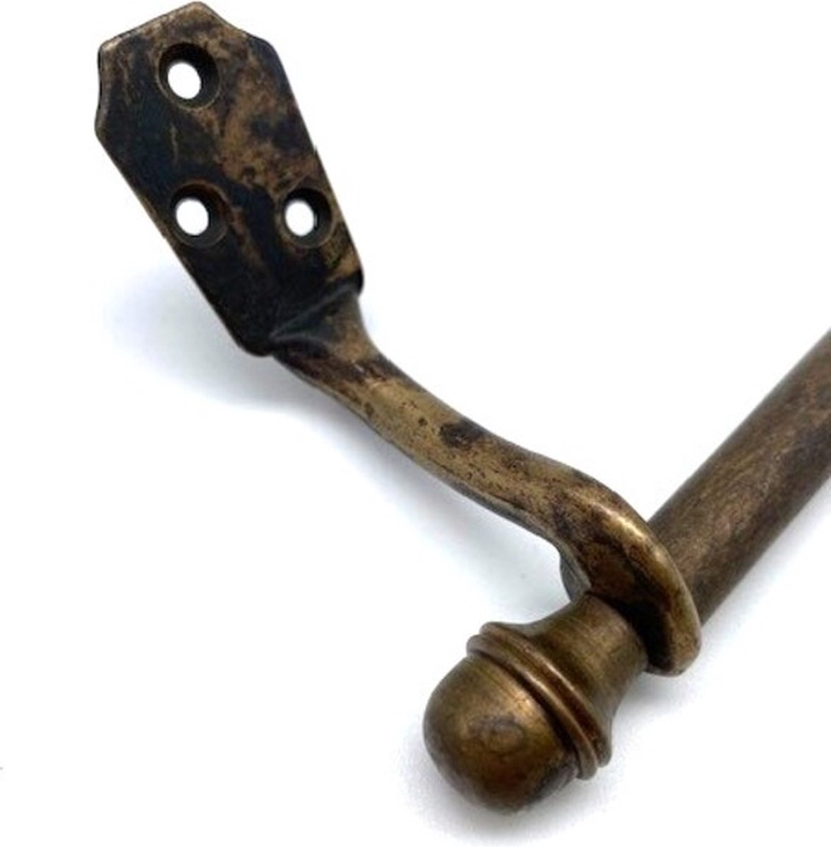 Handdoekstang Messing antiek gepatineerd (15cm)