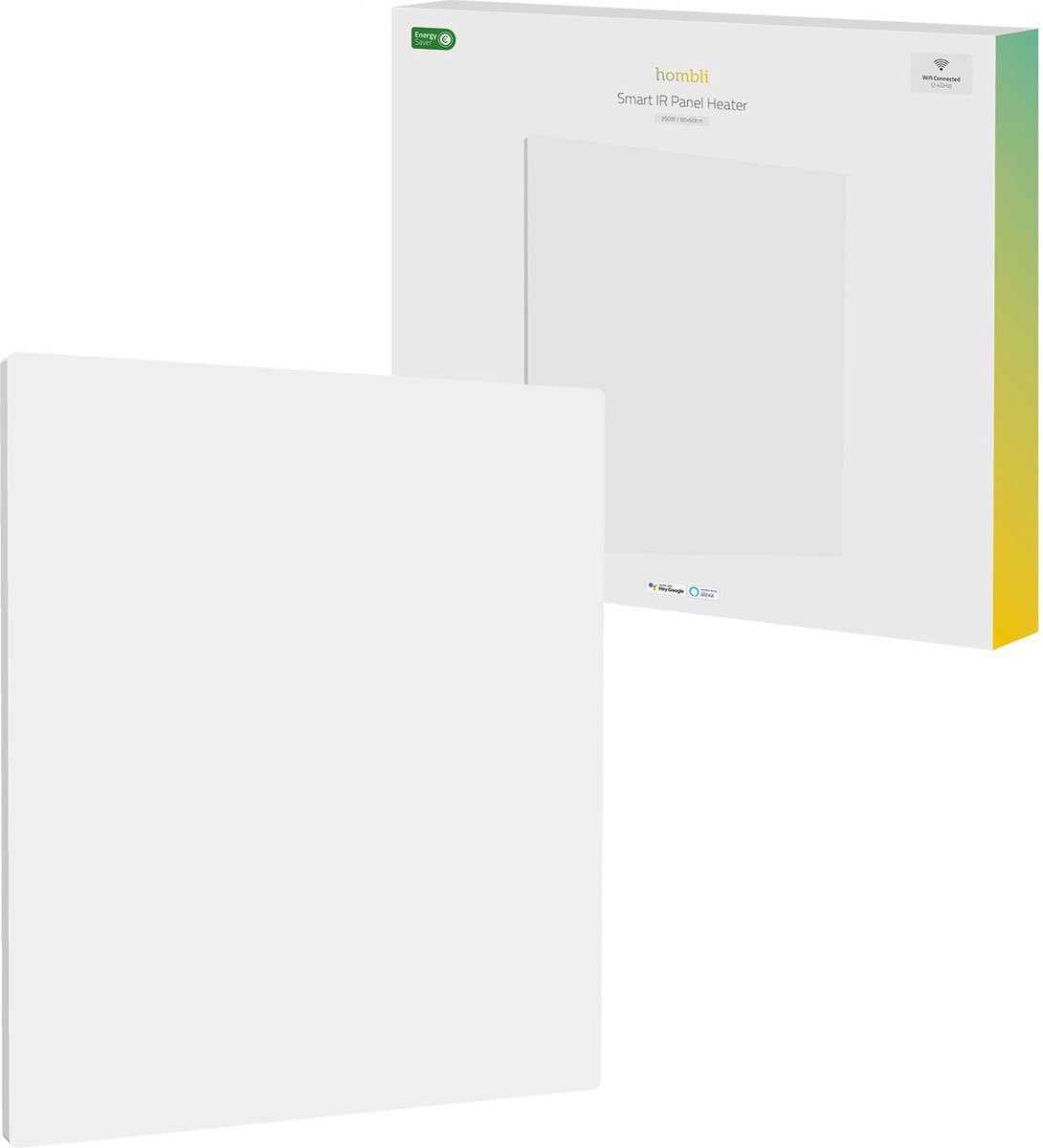 Hombli Elektrische Kachel – Smart Infrarood Verwarmingspaneel – Elektrische Radiator – Heater – 10m2 – 350W – Metaal – foto 4