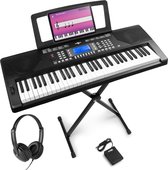 Bol.com Max Rhapsody61P keyboard set met sutainpedaal standaard en koptelefoon - Complete keyboard set aanbieding
