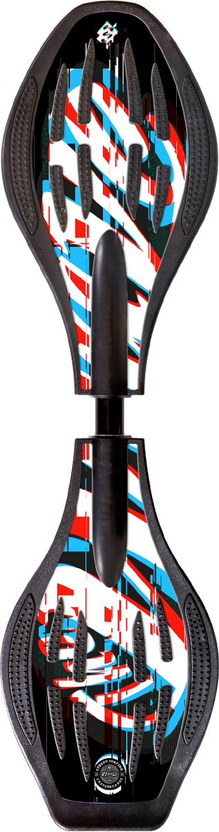 Street Surfing Wave Original Glitch Skateboard Goud