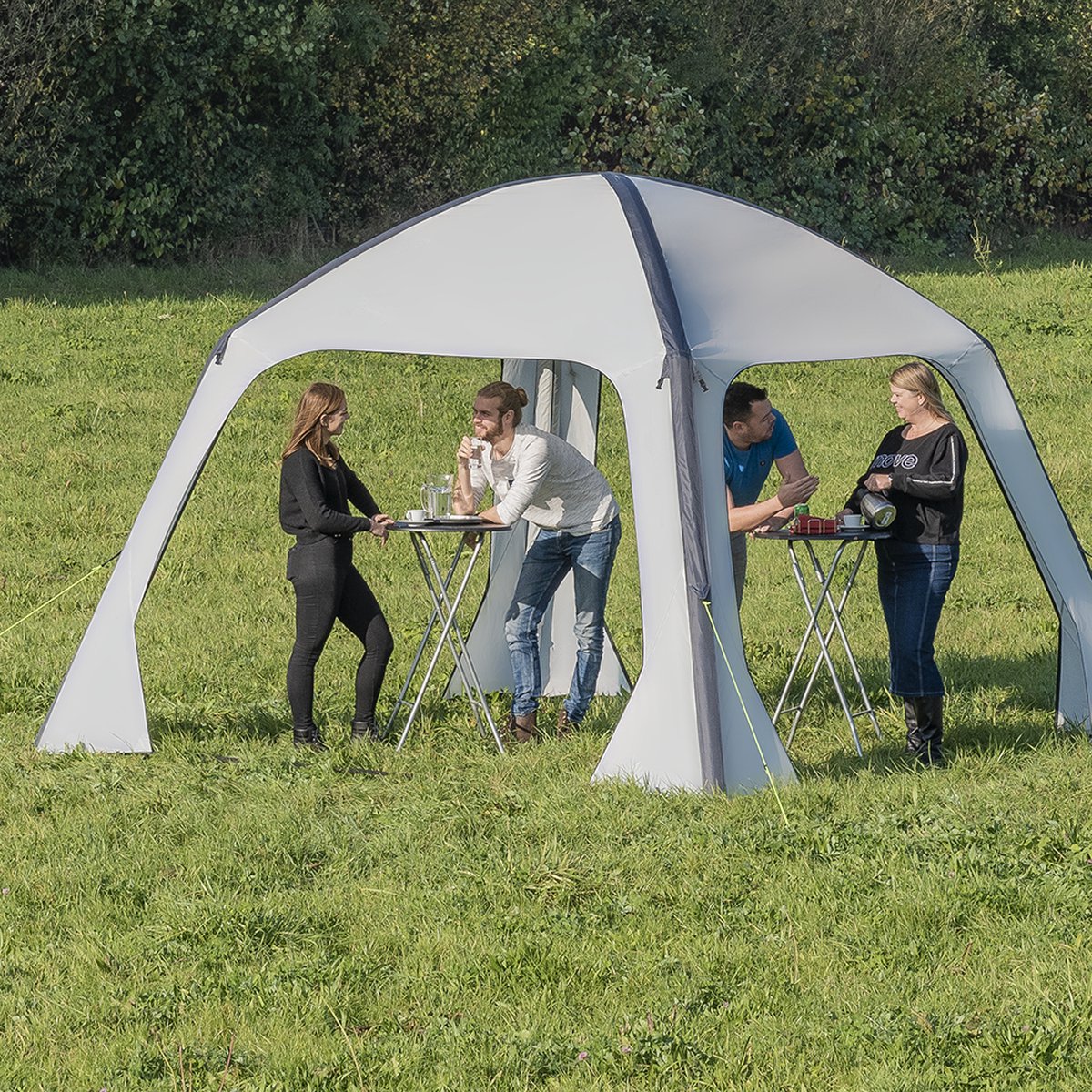 Pro Plus Opblaasbare Partytent - Grijs - 8 Persoons