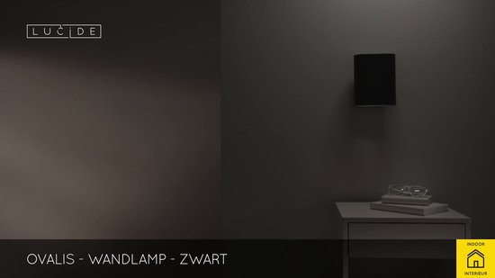 Lucide OVALIS - Wandlamp - 2xE14 - Zwart Lucide OVALIS - Wandlamp - 2xE14 - Zwart