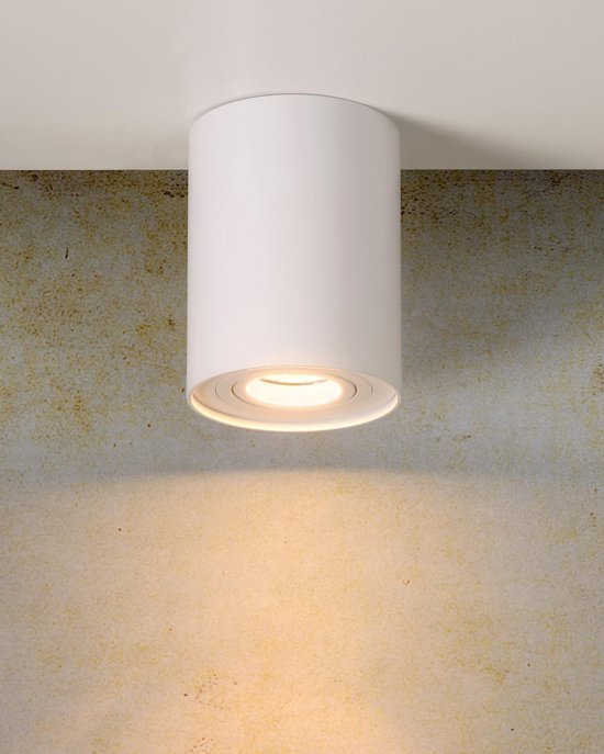 Lucide TUBE - Spot plafond - Ø 9,6 cm - 1xGU10 - Blanc