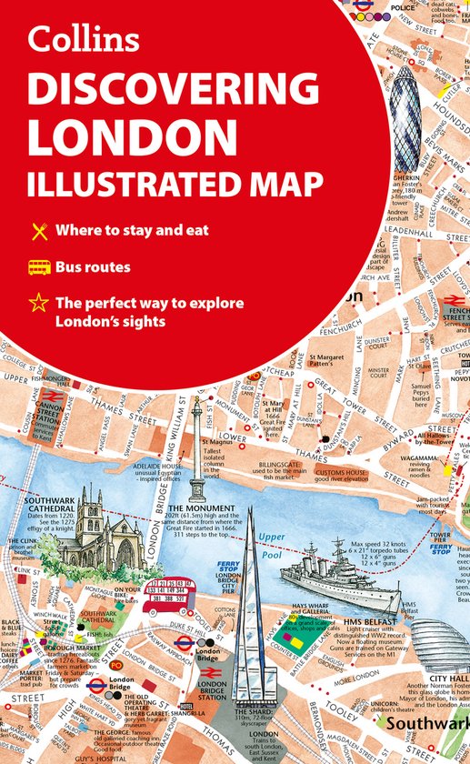Discovering London Illustrated Map – Kaartendeck
