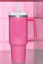 LOITTAINUE Gobelet Isotherme 1180 Ml Avec Paille Et Anse - Tasse Café Voyage Double Paroi Acier Inoxydable - Kaki