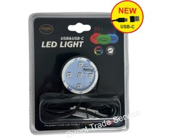 POPPY GRACE MATE® RGB LED Lampje – USB-C / 5 Volt – Verstelbare RGB Verlichting voor Auto Air Freshener