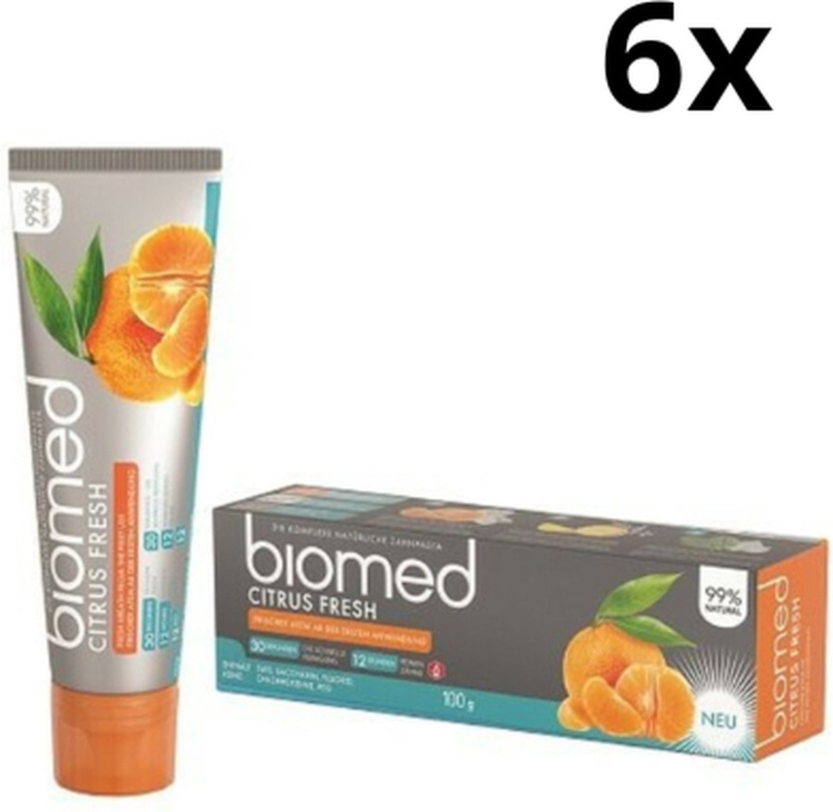 Goedkoopste Splat Biomed Citrus Fresh Tandpasta – 6 x 100 ml - Voordeelverpakking