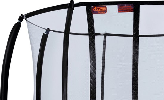 Avyna Trampoline Veiligheidsnet Onderdeel - Los Net - 305 cm (10) - Gebogen palen (BD) - Zwart