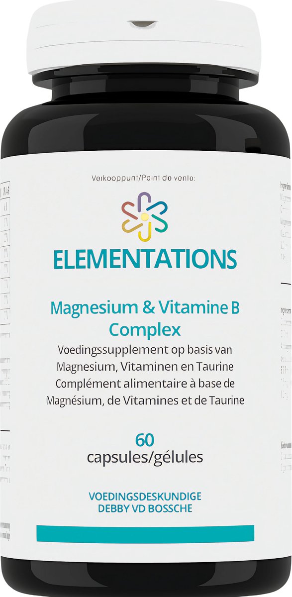 Goedkoopste Magnesium & Vitamine B Complex met Taurine - 2-in-1 - Meer Energie - Minder Stress - Tegen Vermoeidheid - Betere Weerstand - Spier Herstel - 60 Tabletten