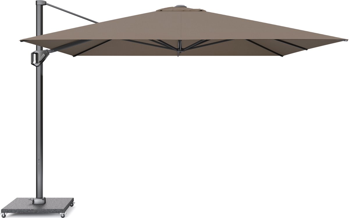 Platinum Zweefparasol Telescope Premium T1 Havanna 350 x 350 cm