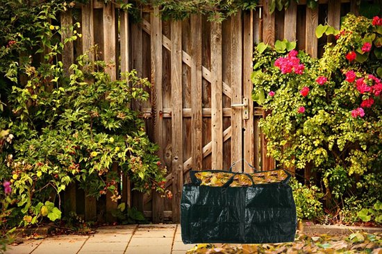 Progarden Tuinafvalzak - 2x - opvouwbaar - vierkant - groen - 150 liter - bladeren opruimen van ProGarden — afbeelding 2