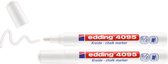 edding 4095 krijtstiften wit - 2 stuks raamstiften - krijtmarkers - ronde punt 2-3 mm - krijtstift voor krijtborden, uitwisbaar - voor het schrijven op ruiten, glas, spiegels - schudden en pompen voor gebruik
