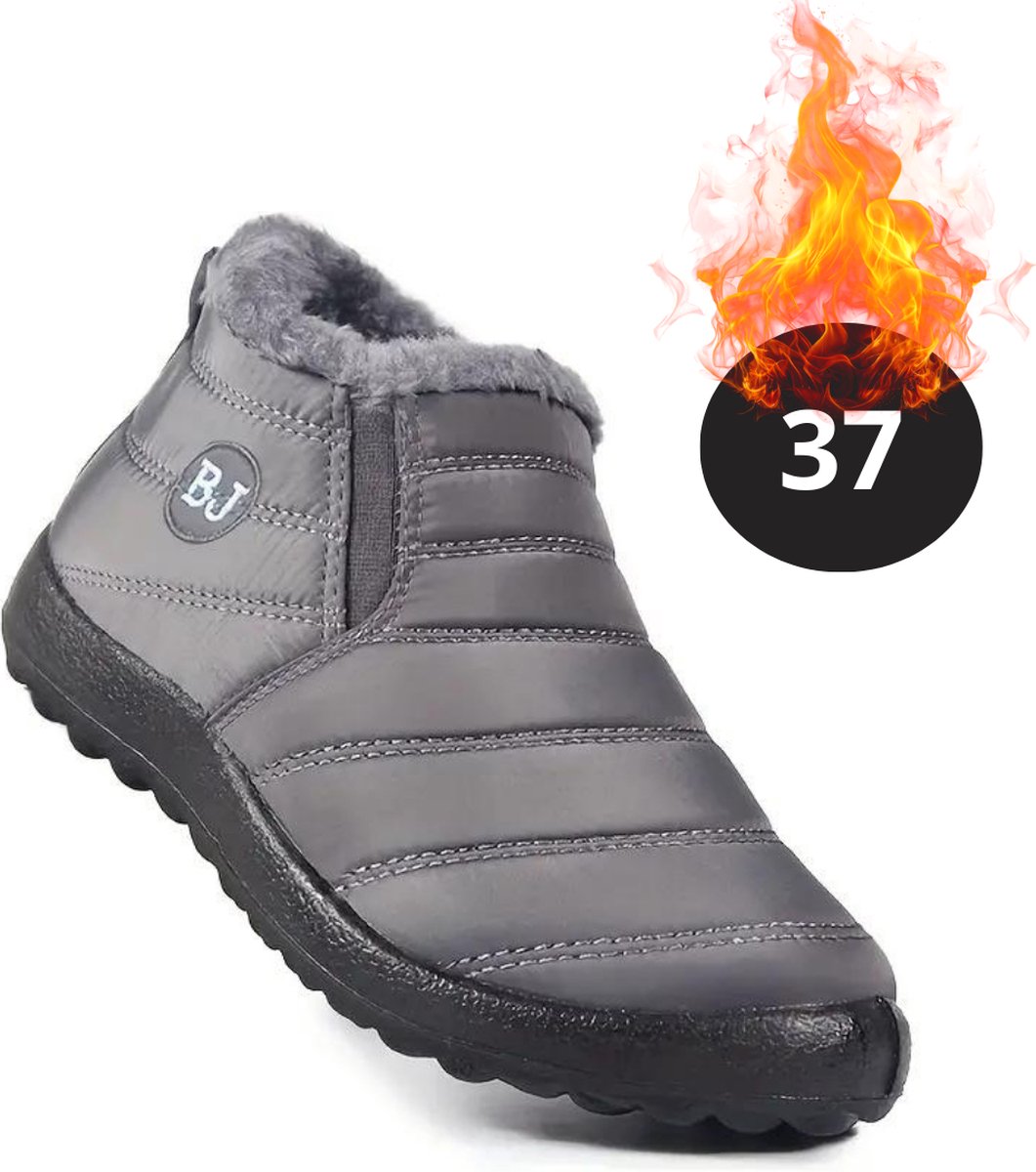 Livano Snowboots Sneeuwschoenen Sneeuwboots Dames Wintersport Ski Skischoenen – 37 Warm Grijs