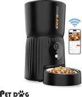 PetDog® Automatische Voerbak met camera voor Katten en Kleine Honden - Capacity 4 liters - 15 Maaltijden per dag - Stemopname - Bestuurd via Wifi Applicatie