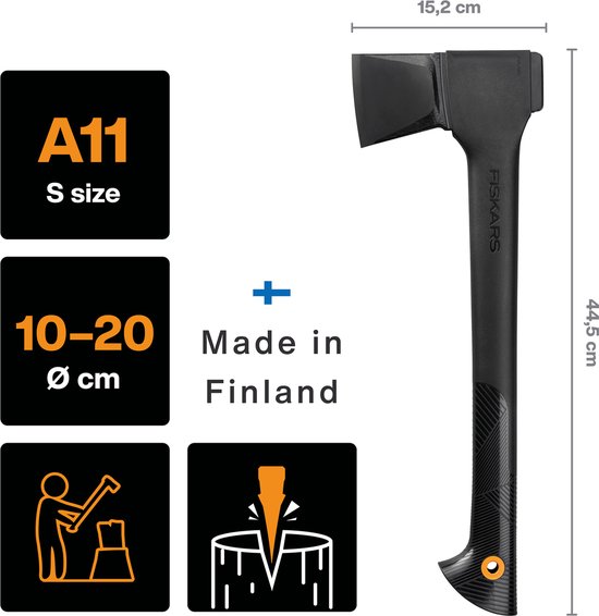 Fiskars Kloofbijl - Bijl 49 cm - Solid A11 - Ultralichte Handbijl — afbeelding 5