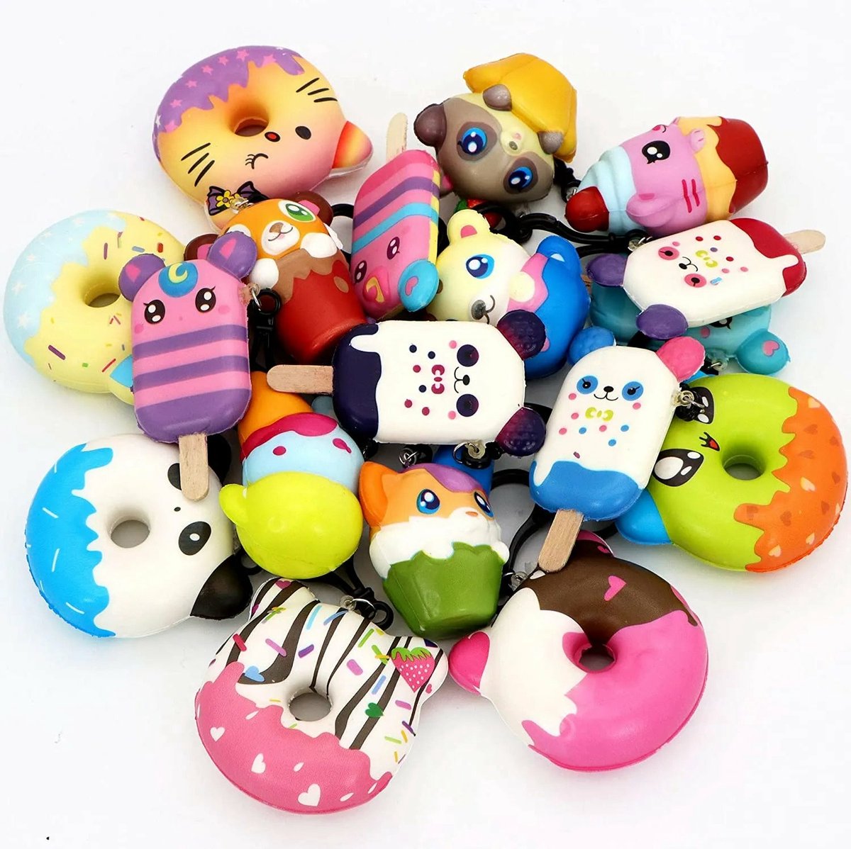 18 Œufs De Pâques Pré-Remplis Avec Jouets Squishy - Cadeaux Pour Enfants