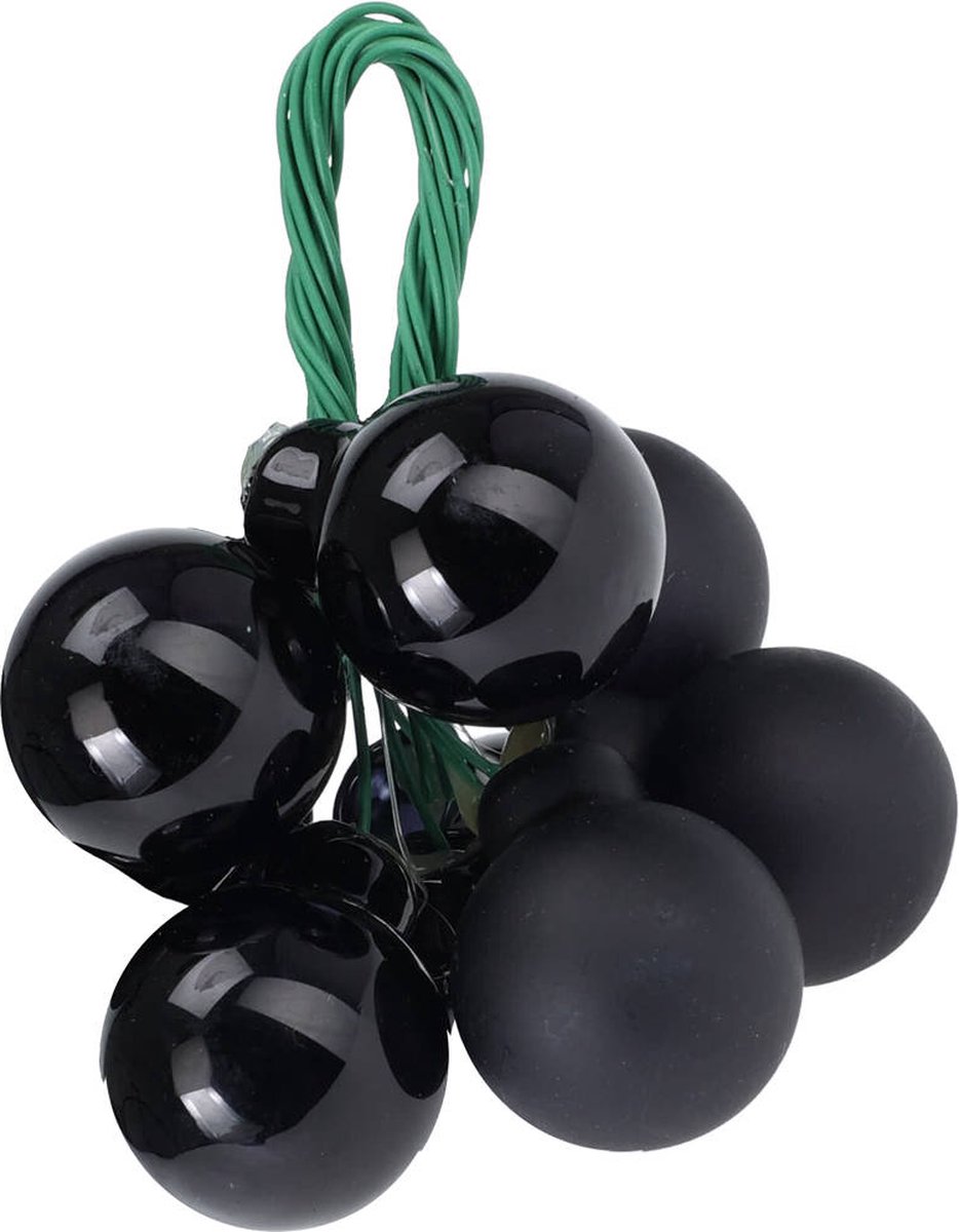 Kerstdecoratie met kerstballen, 6 stuks