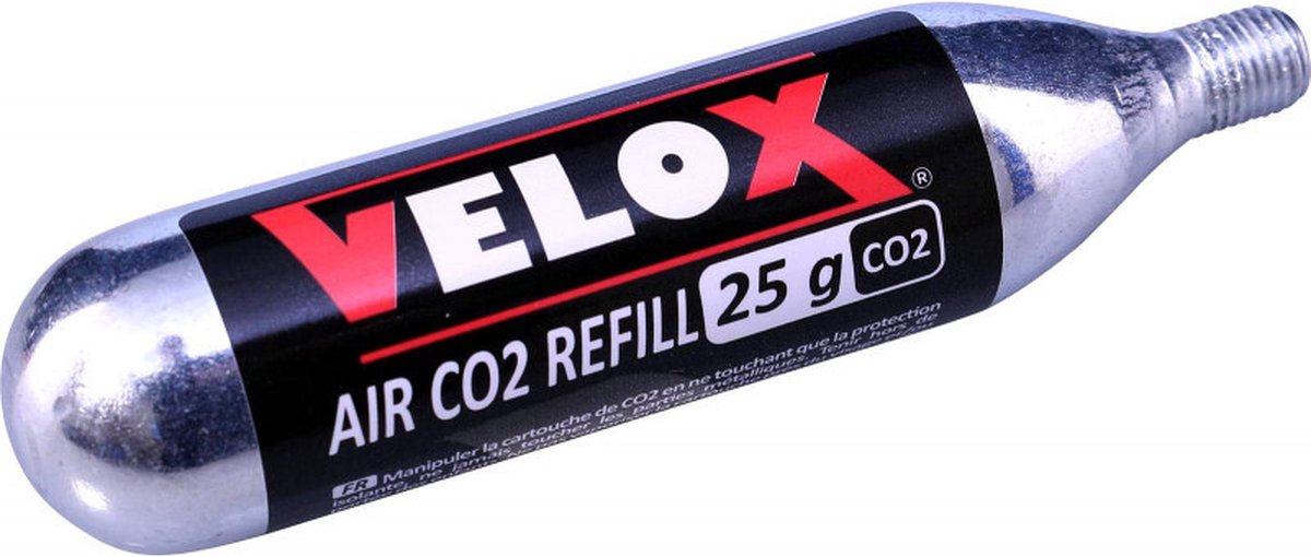 CO2 cartridge Velox met draad 25 gram (1 stuk)