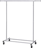 Heavy Duty Vêtements mobiles châssis sur Roues - robuste mobile Vêtements réglable Rack Vestiaire