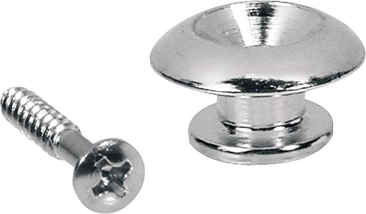 Boston EP-HN-C Sferische Strap Buttons - Metaal 17mm (2-pack) Chroom
