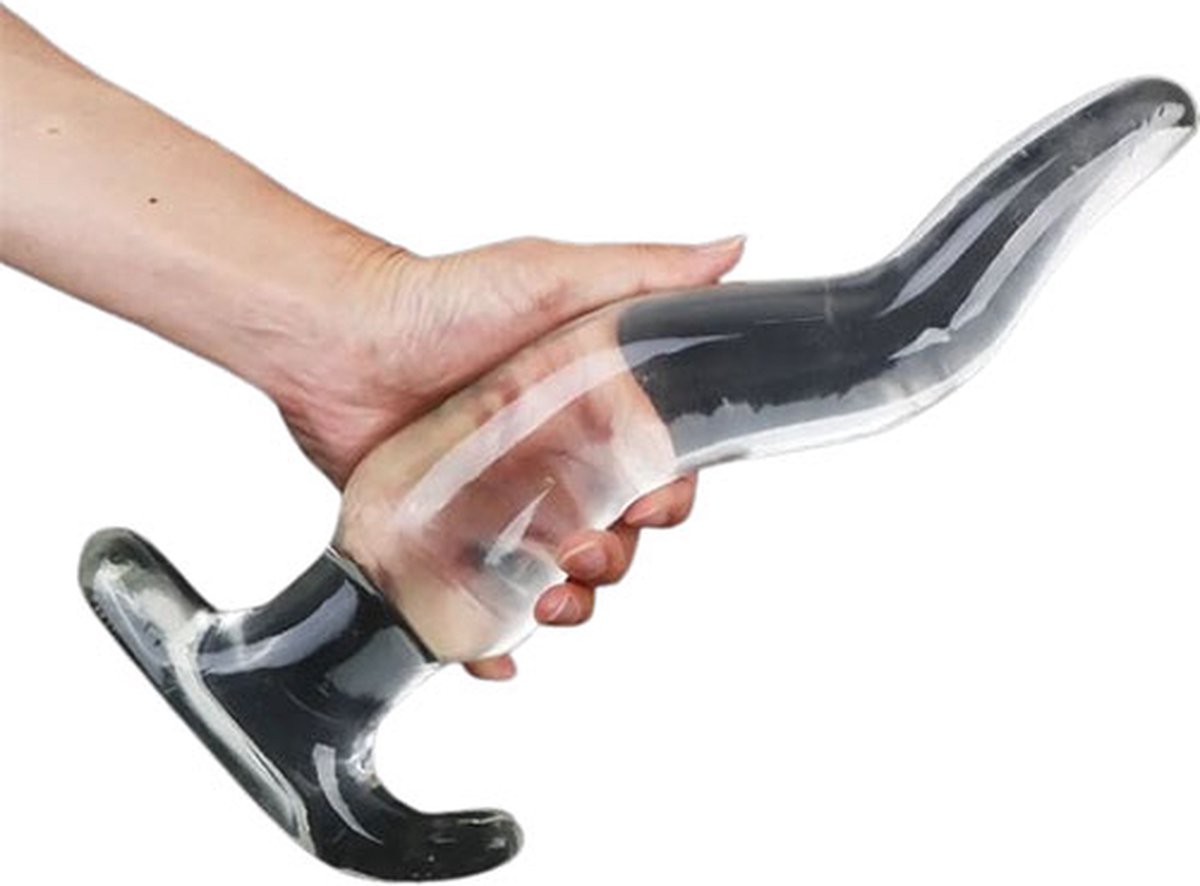Goedkoopste XXL JUMBO Transparante plug - Anaal en Vaginaal - Buttplug XXL - Dildo - Unieke uitvoering - Extra stimulatie - Anale oprekker