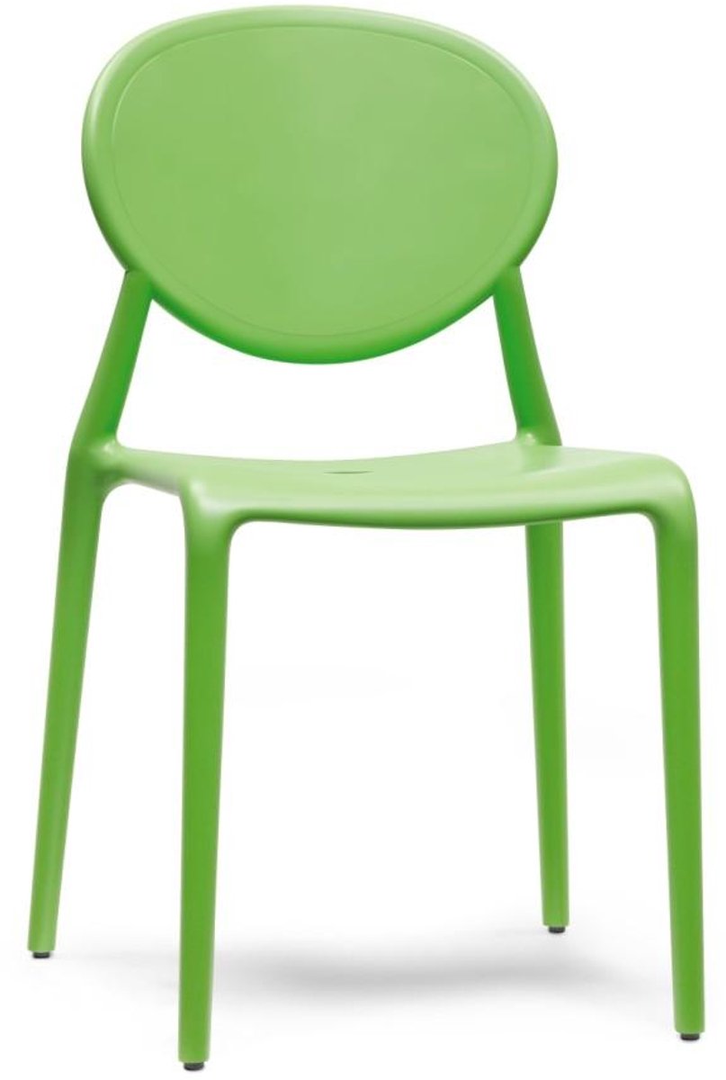 Kantinestoel of tuinstoel Italiaans design Oranje