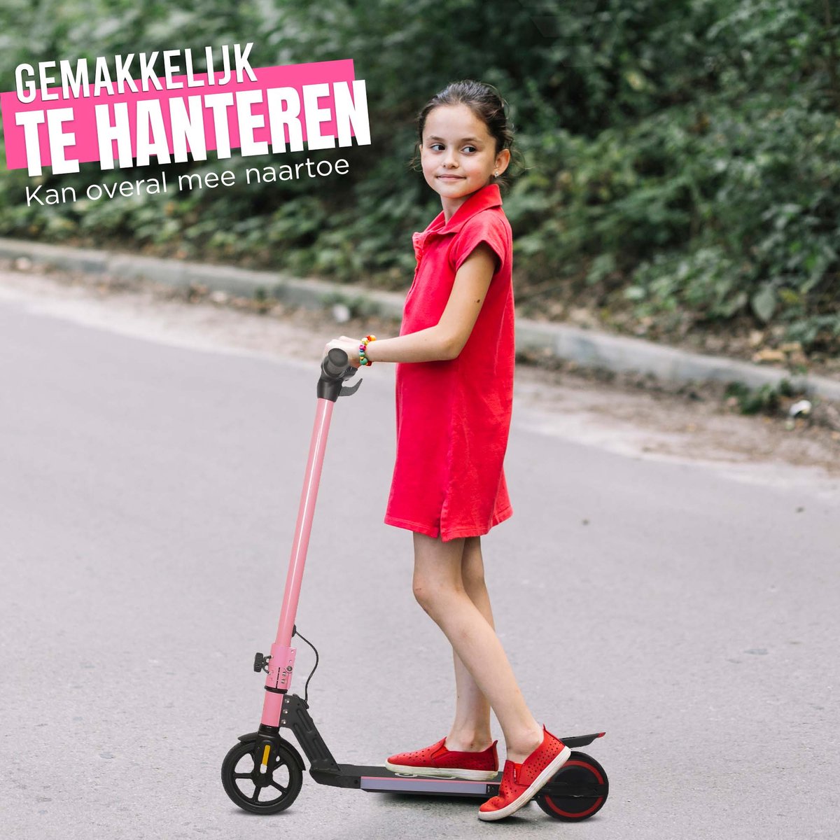 HOMCOM Elektrische step, 120 W, opvouwbaar, voor kinderen van 7 tot 14