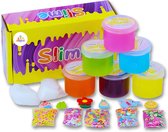 Roveli Toys® Slijm – Heldere Slijm kit – 21 onderdelen - Slime – Speelslijm – Squishy – Slijm Fluffy – Butter Slime - Educatief Speelgoed – Motoriek Speelgoed