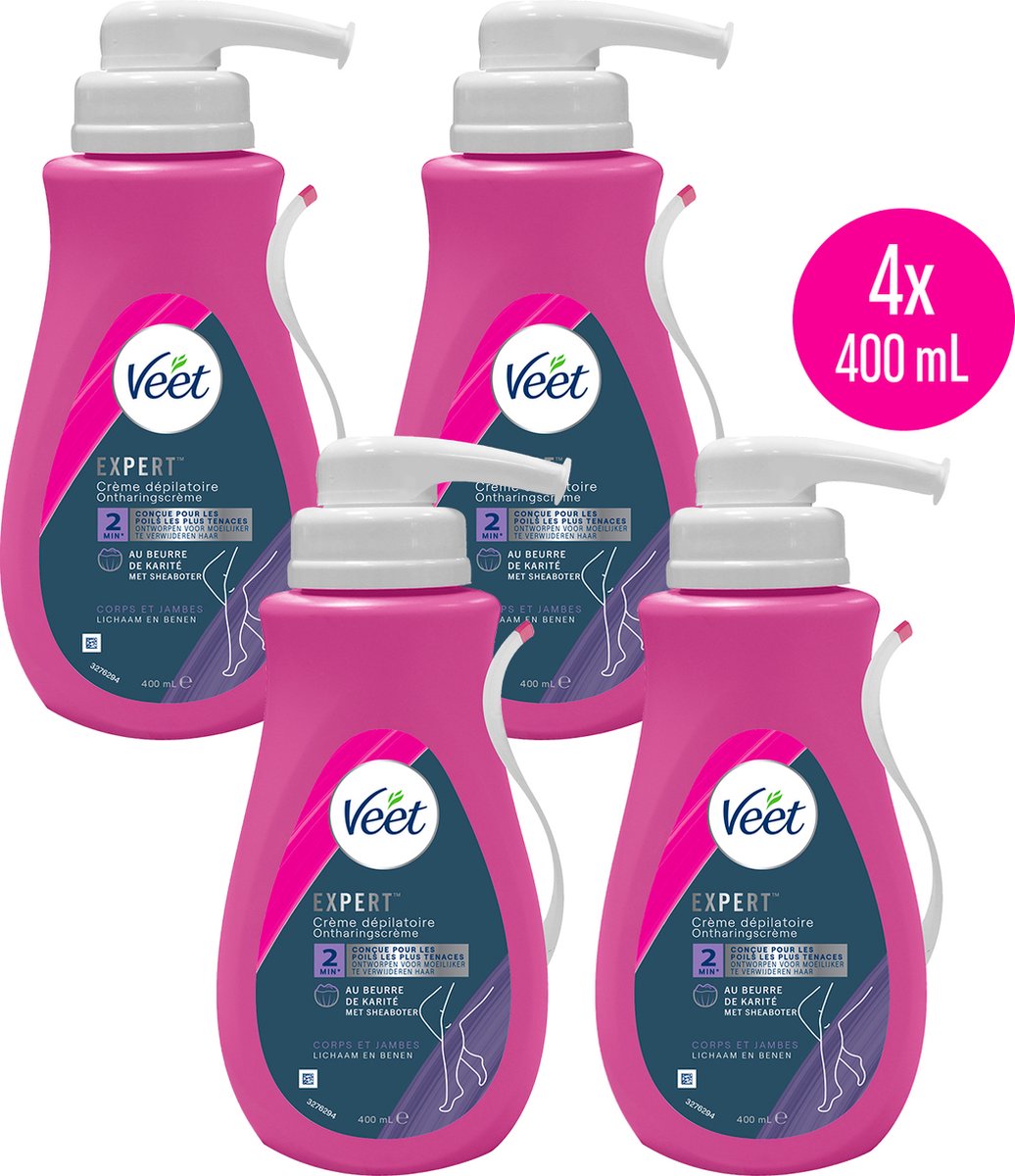 Veet - Expert - Ontharingscreme 400ML - 4 Stuks - Voordeelverpakking — cadeau in Cadeau-ideeën - foto 2