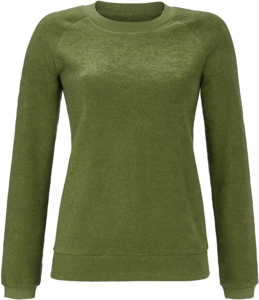 Ringella Warm olijfgroen pyjamashirt - Groen - Maat - 38