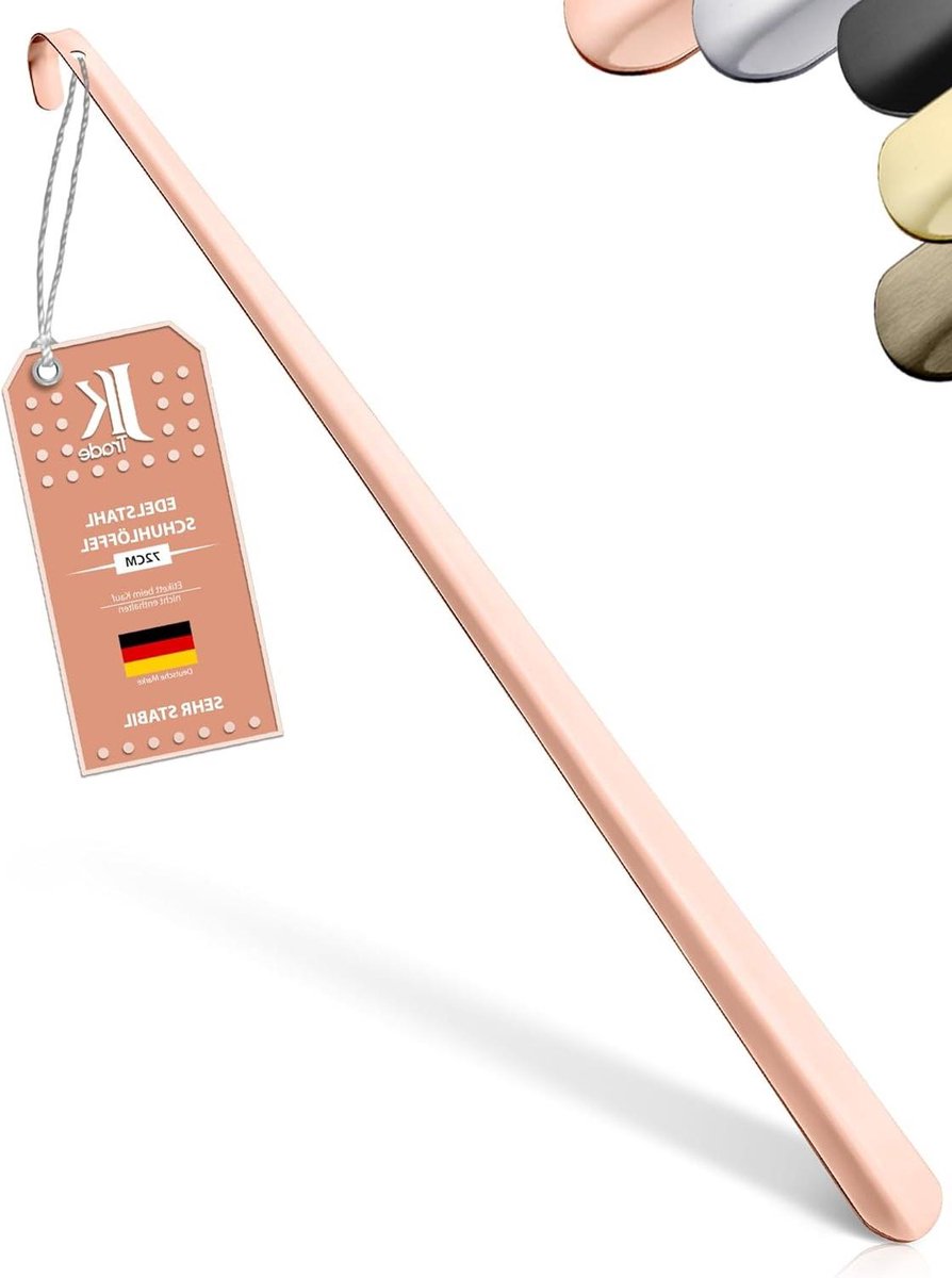 JK Trade Chausse-Pieds Acier Inoxydable 29cm - Stable Et Ergonomique Pour Dos, Suspendable