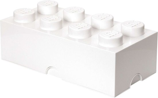 Lego - Opbergbox Brick 8 - Polypropyleen - Wit