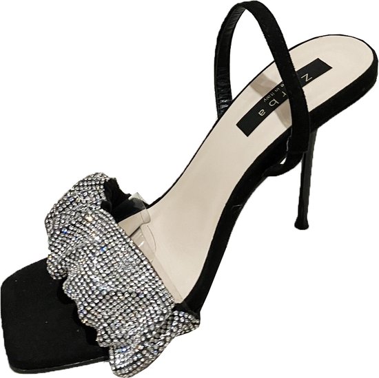 ZERBA Sandale Femme - Taille 39 - Cuir Argent - Romea