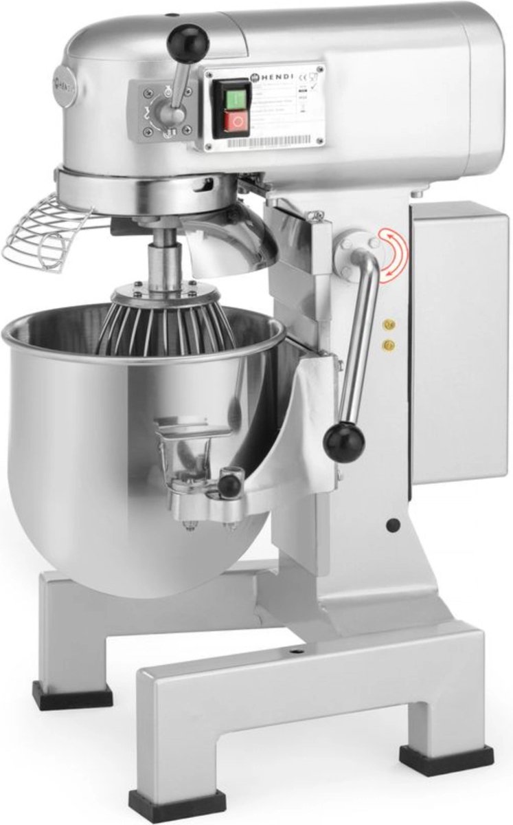 HENDI Planeetmixer – 20L – gietijzeren behuizing – 3 snelheden – oververhittingsbeveiliging