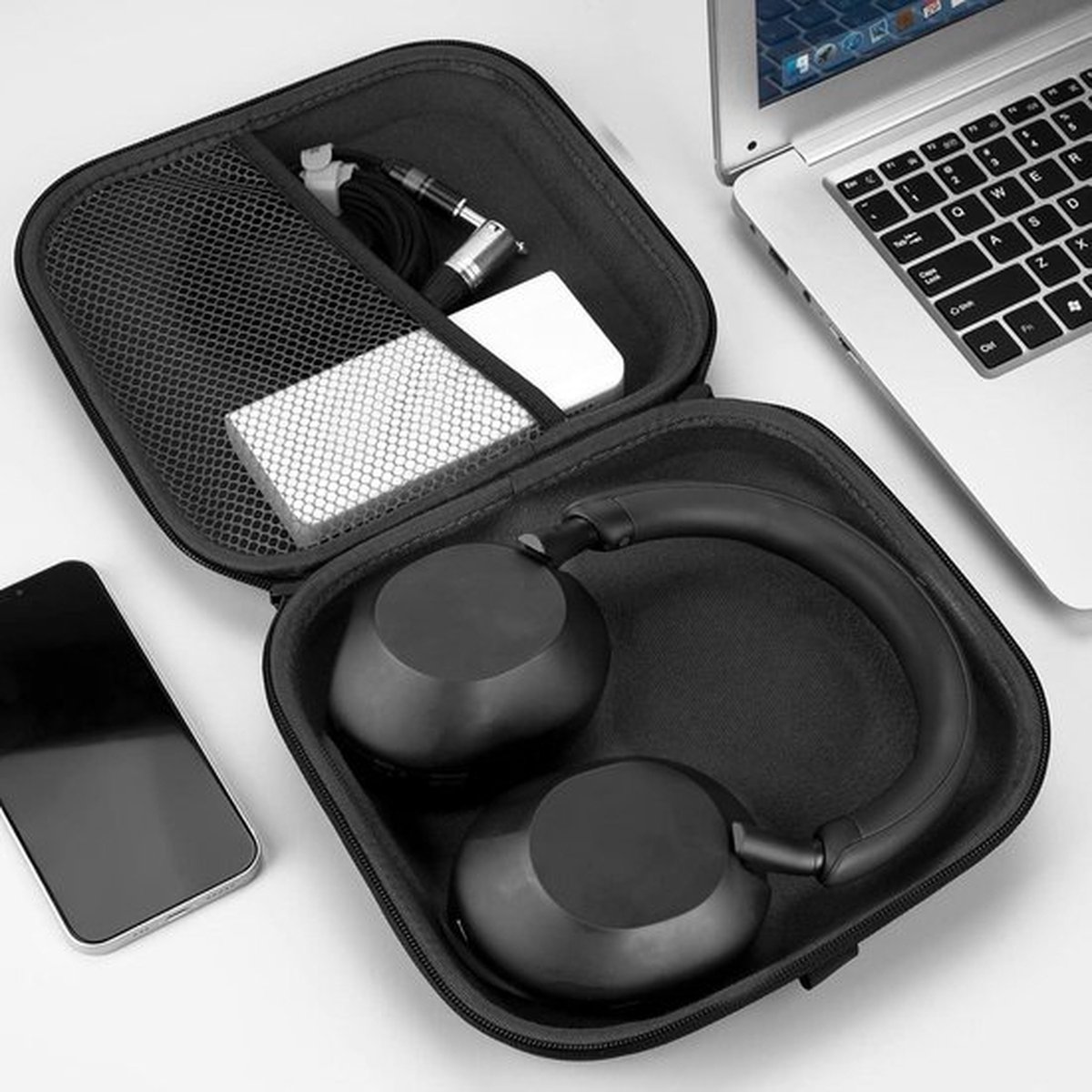 Étui Rigide De Transport Pour Casque Audio – Compatible Bose QC/QC Ultra/QC45 Et Sony WH-1000XM4/XM5, Protection Anti-chocs, Poussière Et Rayures - 2