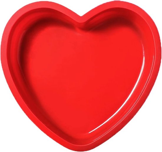 WiseGoods Moule en Siliconen Premium Coeur - Moules en Silicone - Moule à Gâteau de Saint-Valentin - Moules à Gâteaux - Cuisson et Cuisine - Cadeau - Rouge