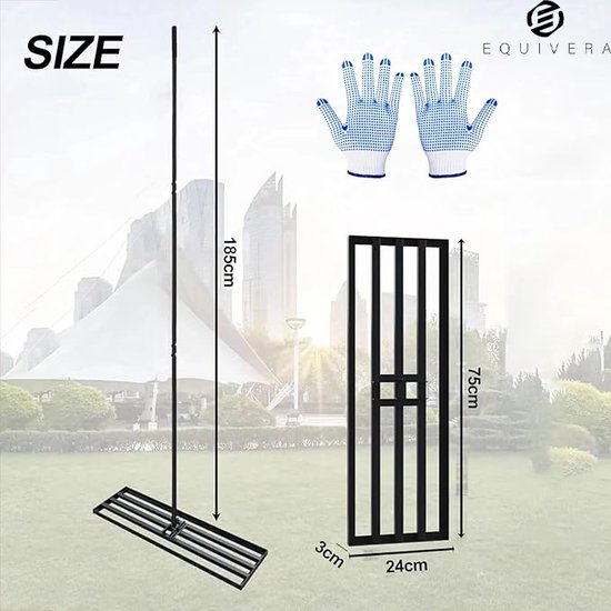 Golf Level Lawn Rake, 2,2 m Golf Verwijderbare Levelawn 117 x 5 cm Formaat Dienblad Gazon Golf Level Lawn Rake, 2,2 m Golf Verwijderbare Levelawn 117 x 5 cm Formaat Dienblad Gazon