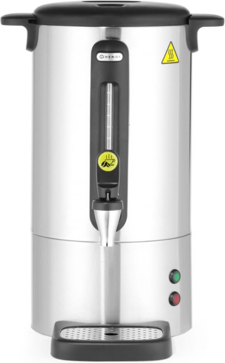HENDI Percolator – 7L – roestvast staal – non-drip kraan – warmhoudfunctie