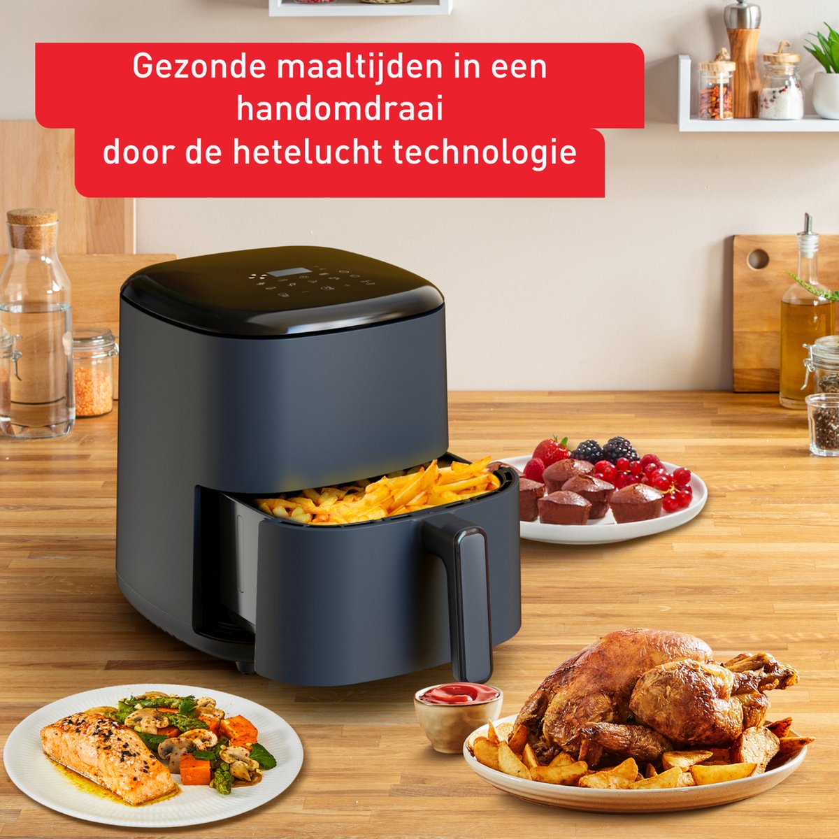 Afbeelding 3 van Tefal Easy Fry Max EY245B - Airfryer - 5 liter - tot 4 personen