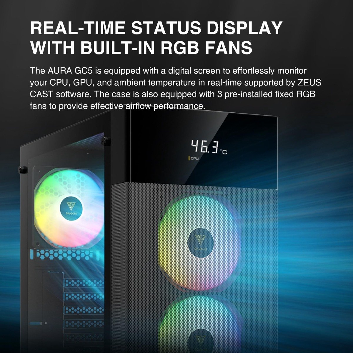 AMD Ryzen 5 6-Core RGB Game PC met Temperatuur Display - RTX - afbeelding 2