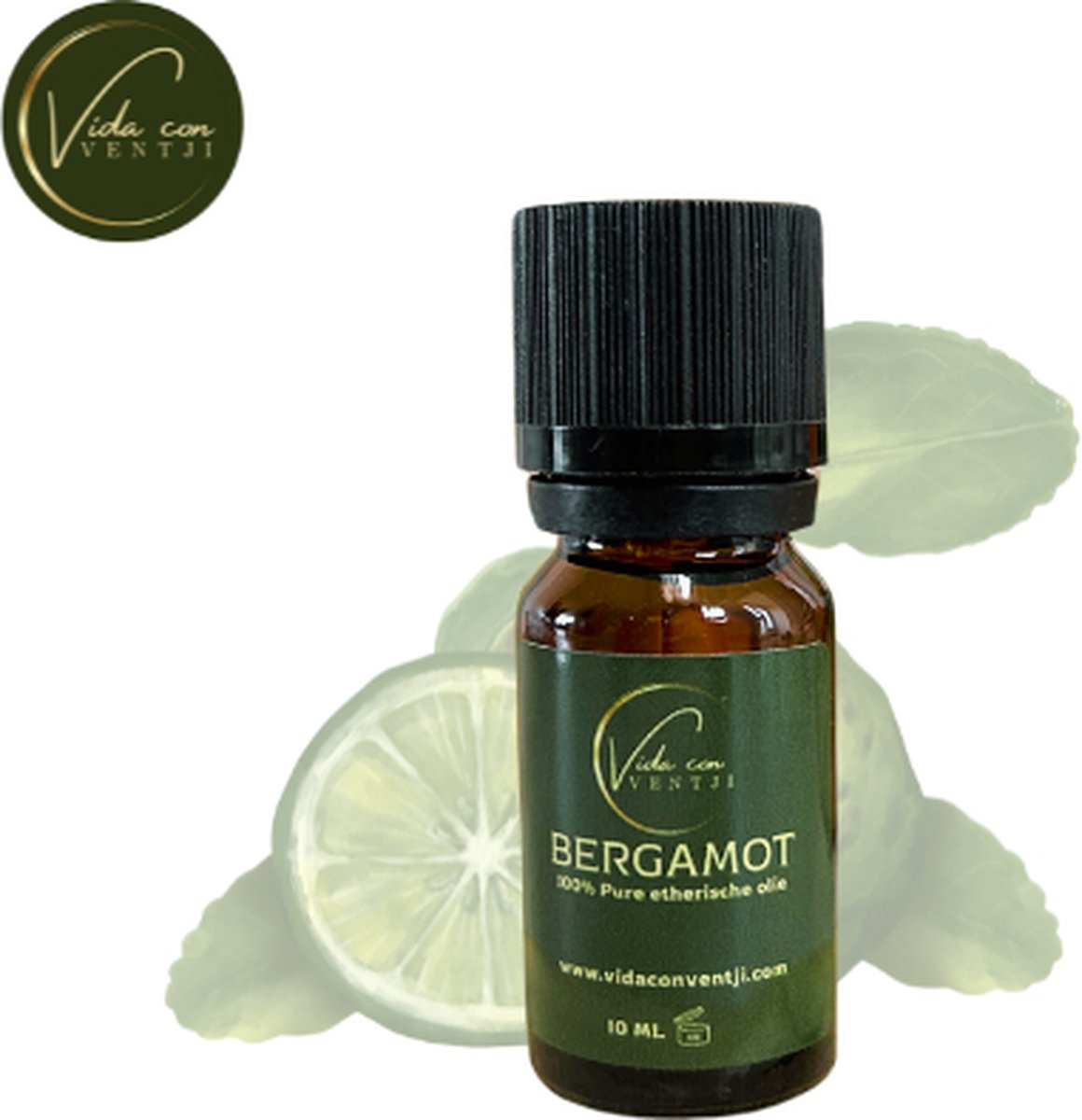Goedkoopste Vida con Ventji® - Essentiële olie - Etherische olie - Aromatherapie - Olie voor aroma diffuser - Bergamot - 100 Natuurlijk - Premium Kwaliteit