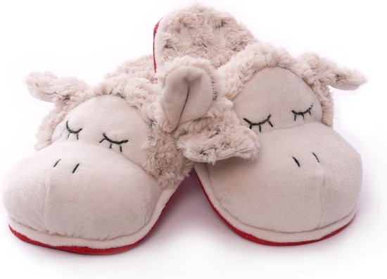 Dames Pantoffels Schapen/lammetjes instap sloffen van zachte