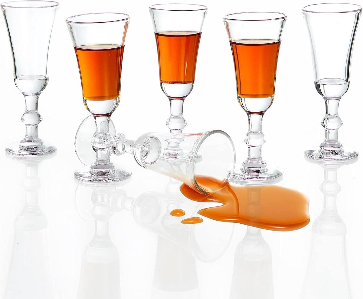 Bril Shotglazen met Stam Limoncello Port 1 oz (Set 6)