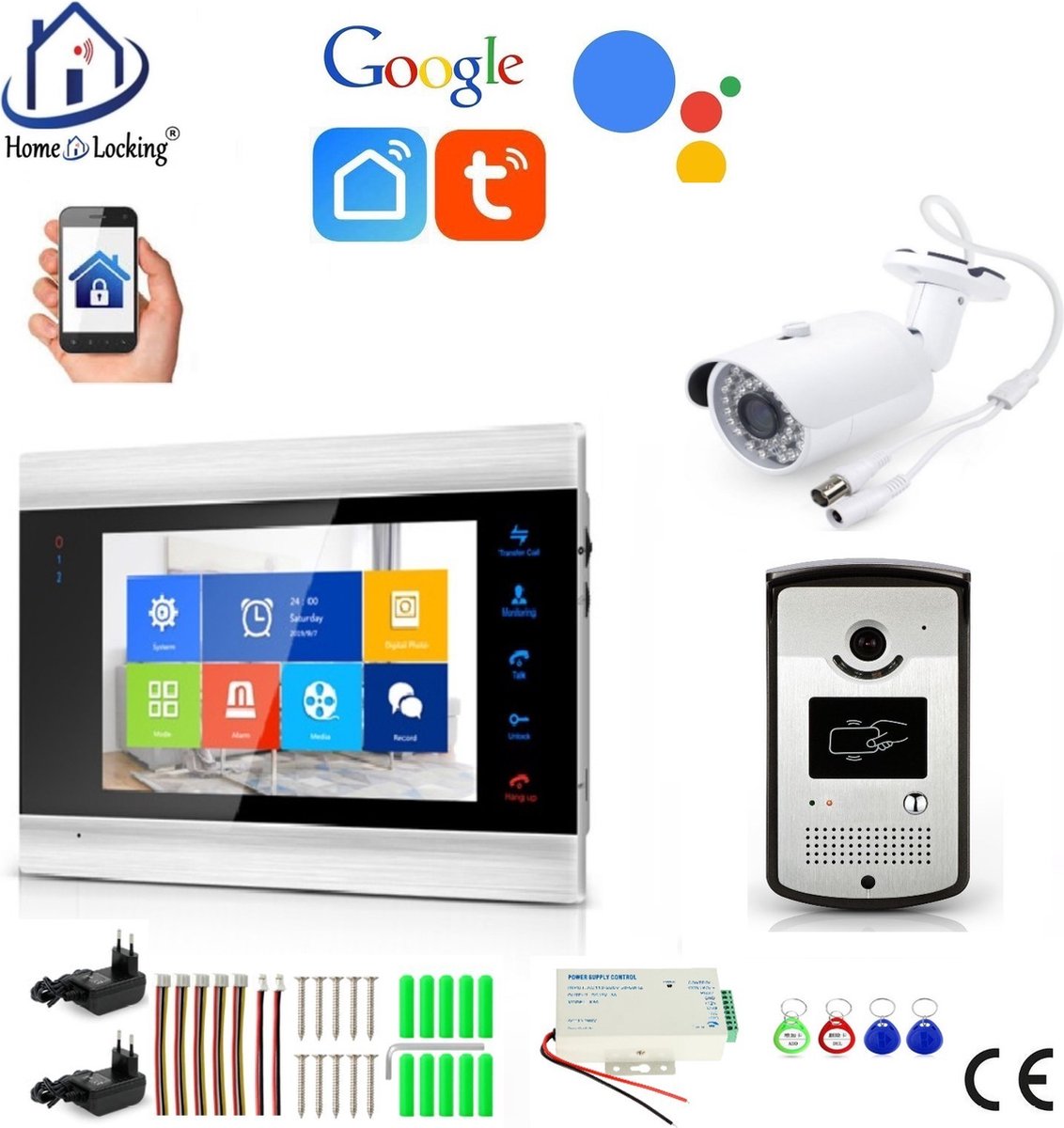 De Bruyne Freddy T-2102VC WIFI Videofoon met Deurbelcamera - De Bruyne Freddy - €312,80