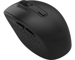 Stille Computermuis - Draadloze Muis - 1000 DPI tot 1800 DPI - Ondersteund Bluetooth V5.0 en USB 22.4Ghz - Ergonomisch Design - Geschikt voor Computer en Laptop - Zwart