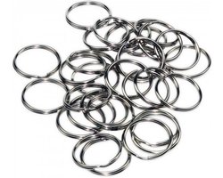 Sleutelringen - 20 x - metaal - 10 x 24mm / 10 x 30mm