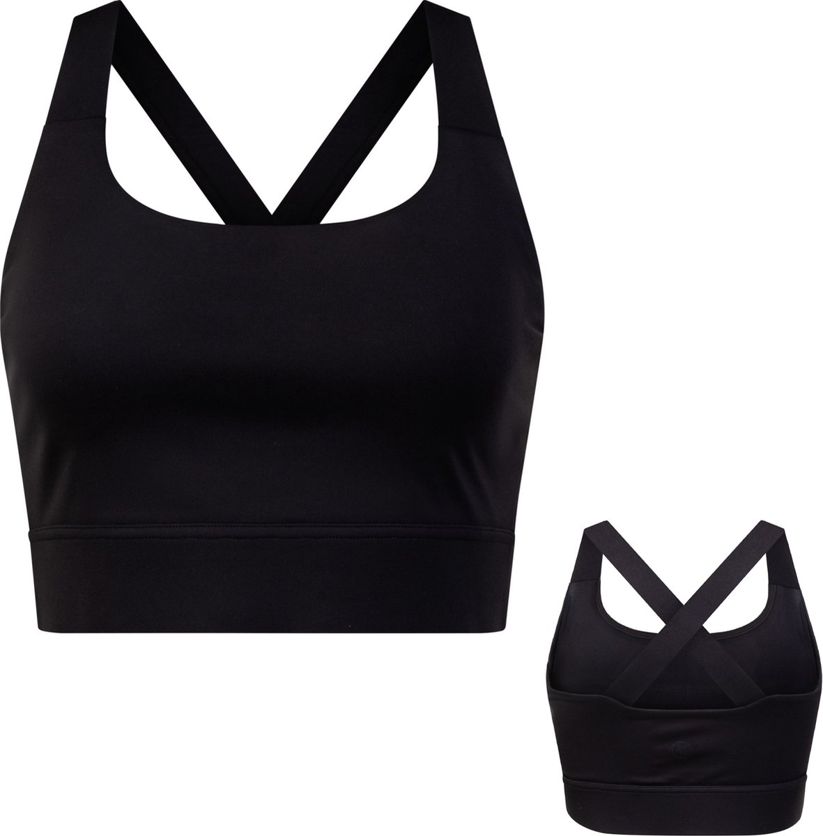 By-VP Sport BH Dames - Padded Sport Top - Medium Support - SportBH - Zwart - Maat M - Robin van Persie